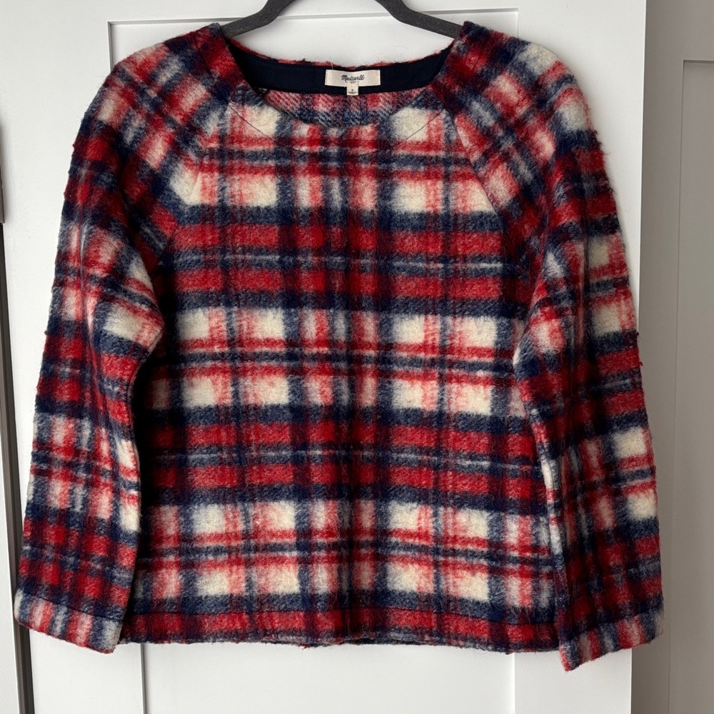 Madewell Brushed Plaid Pullover